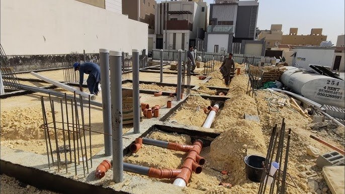 أعمال السباكة والتأسيس